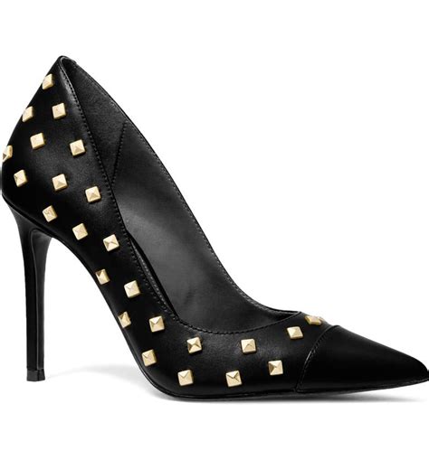 michael kors keke leather pump|Keke Studded Leather Pump .